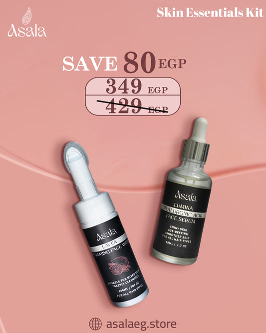 Skin Essentials Kit – Face Wash + Hyaluronic Serum.